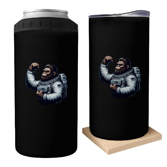 Astronaut Monkey Chimpanzee Gorilla Can Coolers