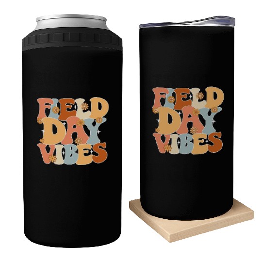 Field Day Vibes Outdoor Sunshine Flowers Can Coolers