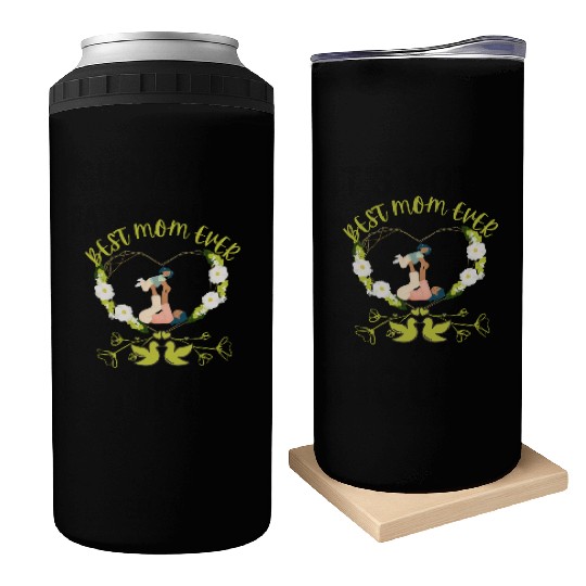 BEST MOM EVER MOTHER AND DAUGHTER DESIGN Can Coolers