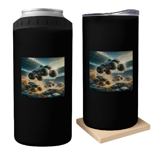 Monster Madness Monster Trucks Can Coolers