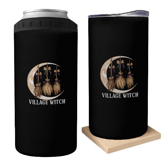 Village Witch Gothic Occult Wicca Pagan Nature Can Coolers