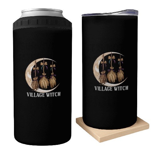 Village Witch Gothic Occult Wicca Pagan Nature Can Coolers