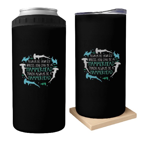 Hammerhead Underwater Ocean Hammerhead Shark Lover Can Coolers