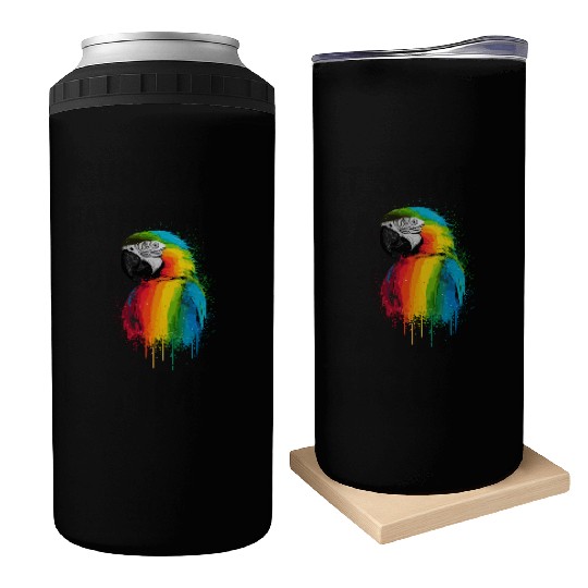 Macaw Parrot for a Bird Lover Animal Lover Can Coolers