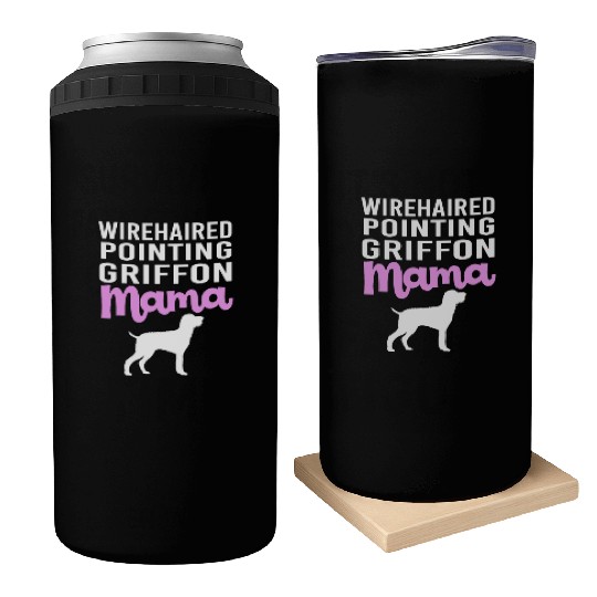 Mothers Day Wirehaired Pointing Griffon Dog Mom Can Coolers