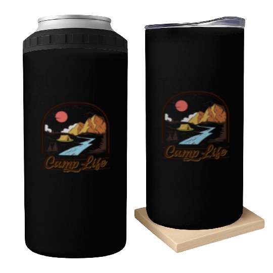 Vintage Camp Can Coolers