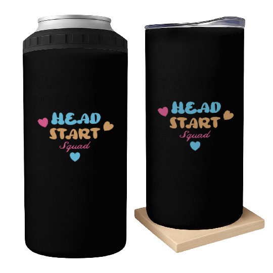 Head Start Squad Homeschool Back to School Can Coolers