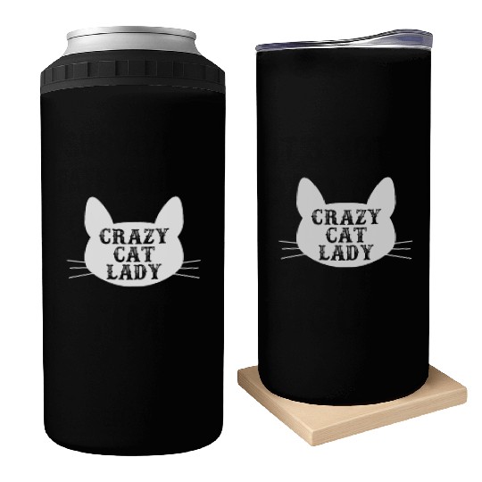 Crazy Cat Lady Can Coolers - Funny Cats Lovers Kitten