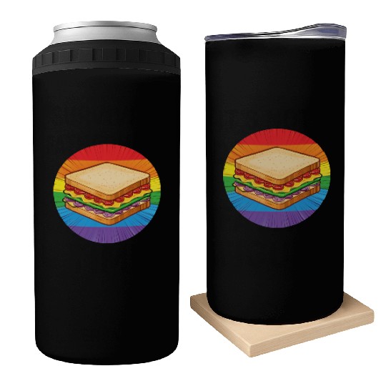 LGBTQ Sandwich Can Coolers