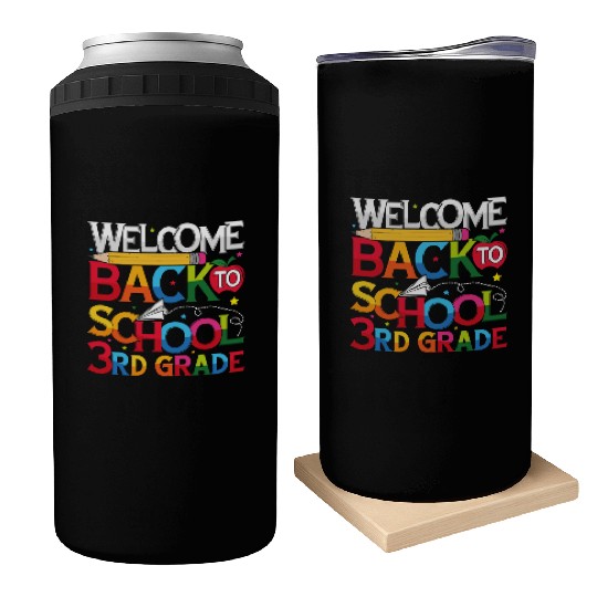 Welcome Back to School 3rd Grade Can Coolers teacher