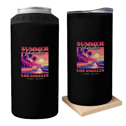 Summer Paradise Los Angeles Venice Beach Can Coolers