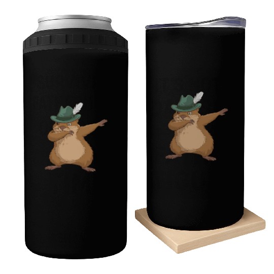 Groundhog Marmot for a Marmot lover groundhog fan Can Coolers