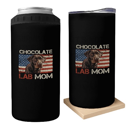 Labrador Retriever CHOCOLATE LAB MOM Labrador Can Coolers