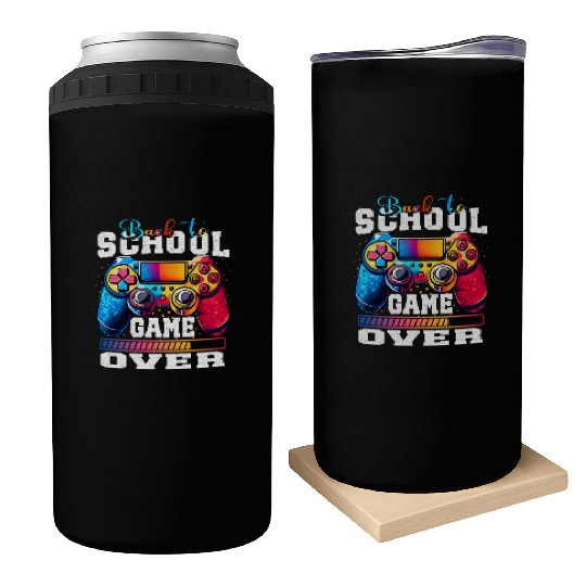 Happy Back to school Game Over Grunge Design Can Coolers