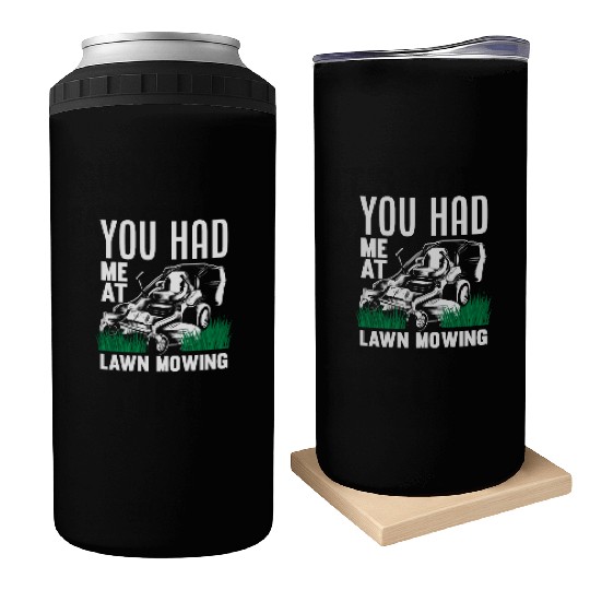 Landscaper Gardener Lawn Mowing Hobby Can Coolers