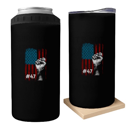 USA Trump Fist 47 Can Coolers