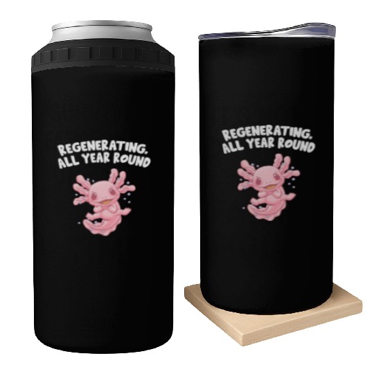 Regenerating All Year Round Axolotl Animal Lover S Can Coolers