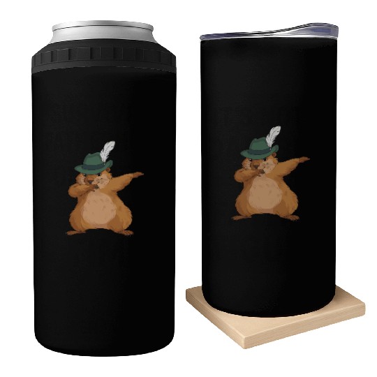Groundhog Marmot for a Marmot lover groundhog fan Can Coolers