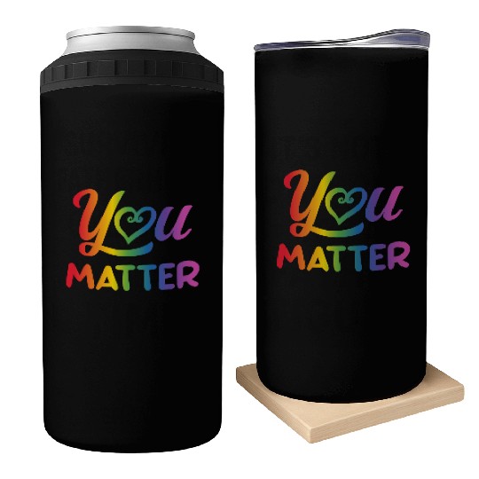 LGBT You Matter Transgender Lesbian Rainbow Gay Can Coolers