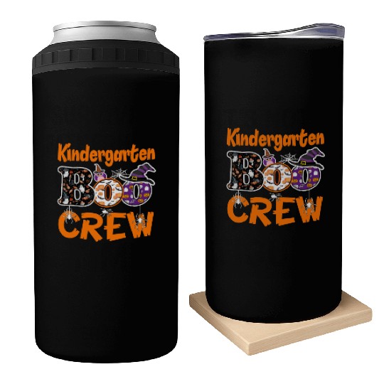 Kindergarten Boo Crew Teacher Student Halloween Can Coolers