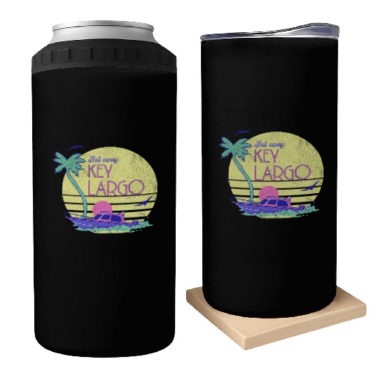 Sail Away Yacht Rock Key Largo Boating Can Coolers