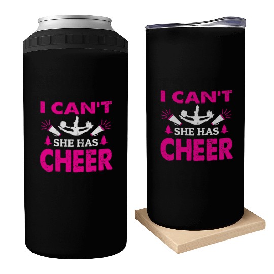 She Has Cheer Mom Cheerleading Mommy Mother's Day Can Coolers