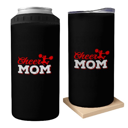 Cheer Mom Funny Cheerleading Mommy Mother's Day Can Coolers
