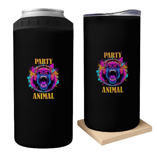 Party Animal Gorilla Style - Can Coolers Design