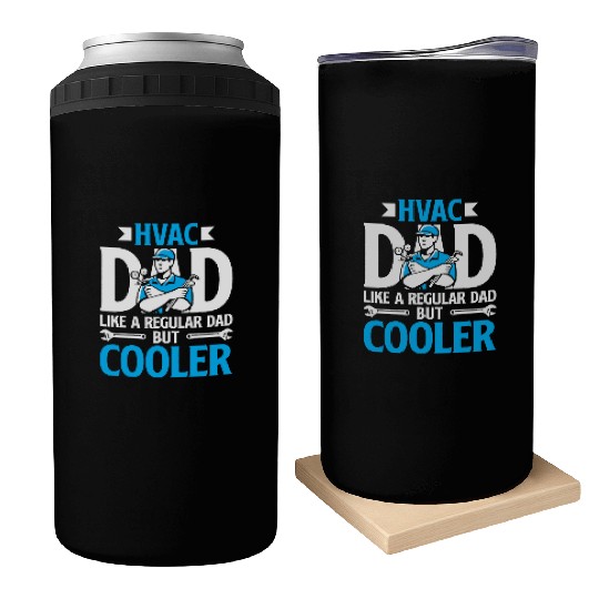HVAC Dad But Cooler HVAC Technician Fathers Day Can Coolers