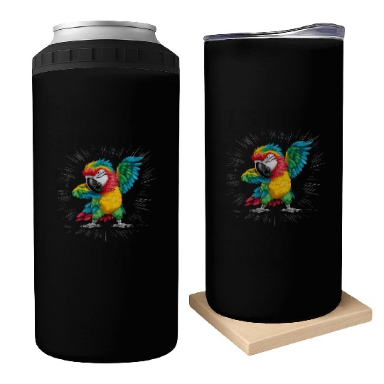 Macaw Parrot for a Bird Lover Animal Lover Can Coolers