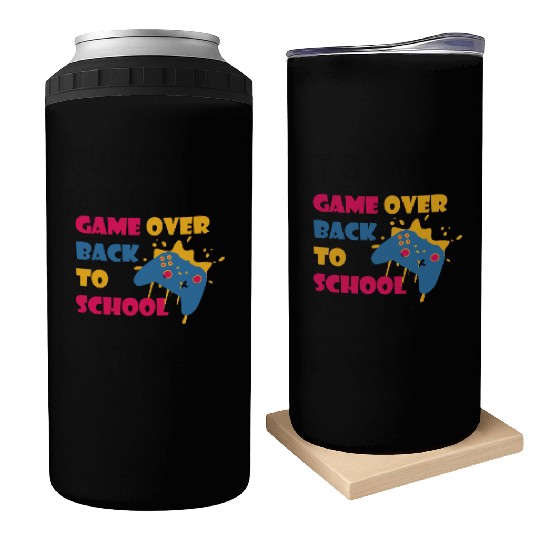 Game Over Back To School Funny Student Can Coolers