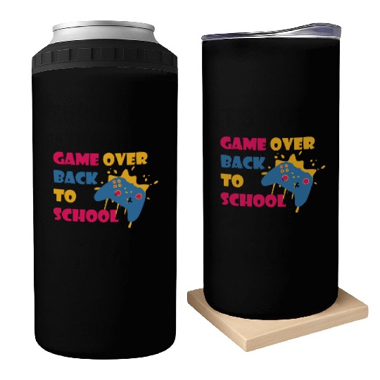 Game Over Back To School Funny Student Can Coolers