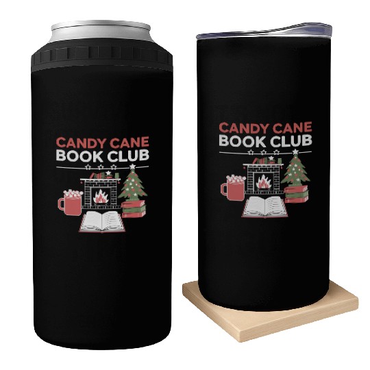 Bookish Christmas Candy Cane Book Club Bookish Can Coolers