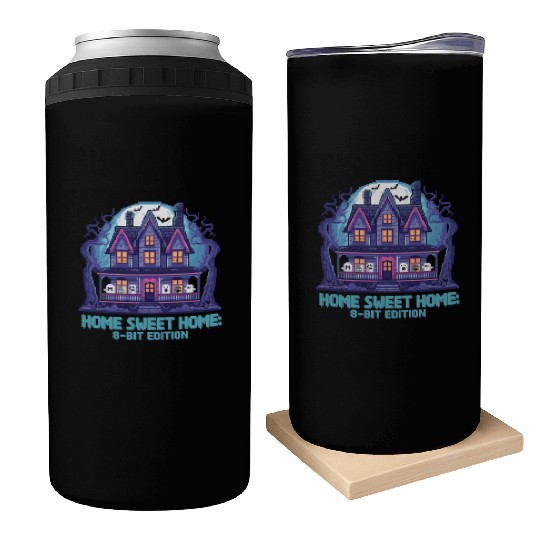 8 Bit Haunted House 01 Can Coolers