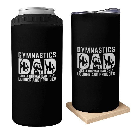 Like Normal But Louder Dad Funny Gymnastics Dad Can Coolers