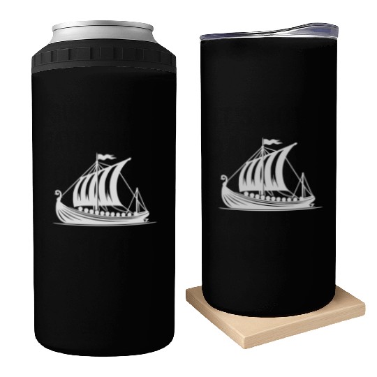 Dragon Boat Viking Style Sail Design Can Coolers