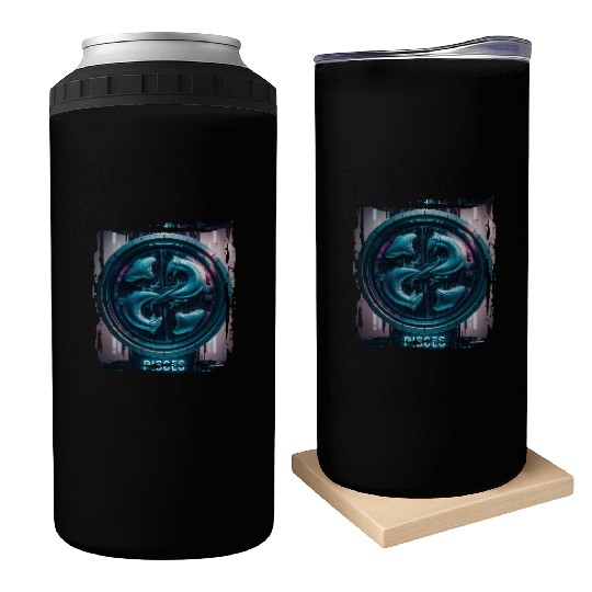 Zodiac sign Pisces in cyberpunk era Future Can Coolers