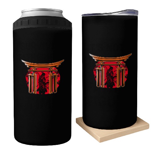Kanji Japan Katana Sword Ninja Samurai Can Coolers