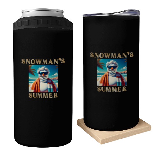 Chillin' Snowman: A Summer Surprise Can Coolers