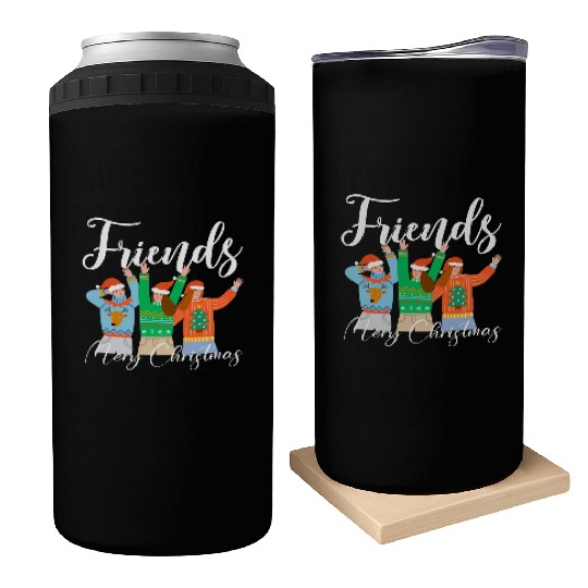 Best Friends Christmas Can Coolers