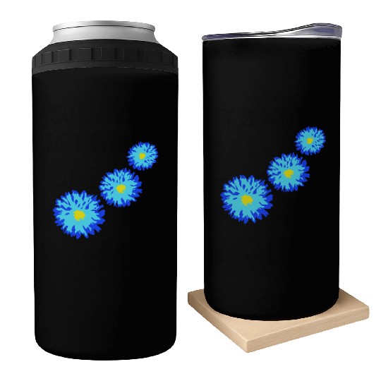 Many Pretty Daisy Flowers Decorative Nature Design Can Coolers