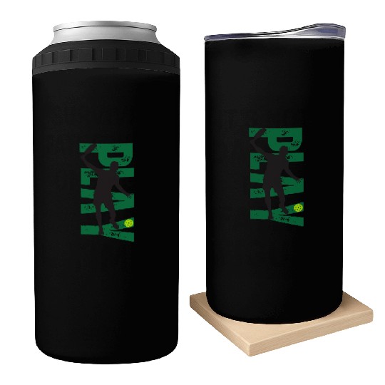 PLAY Pickleball Gold/Green Can Coolers