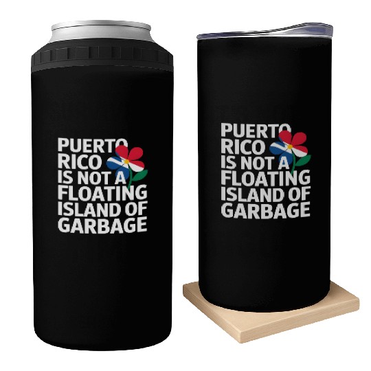 Puerto Rico Pride Bold Awareness Statement Can Coolers