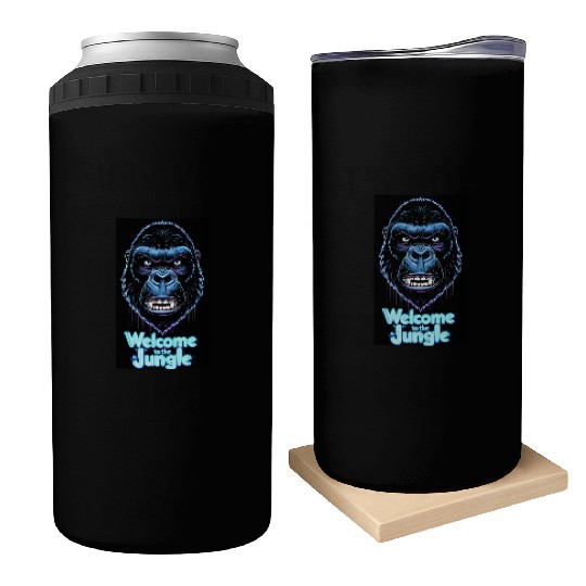 Neon Gorilla Welcome to the Jungle Can Coolers
