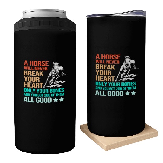 Funny Barrel Racing Cowgirl Horseback Riding Can Coolers