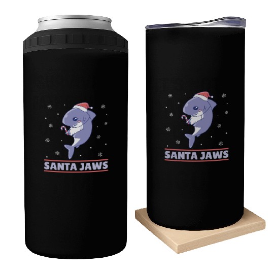 Santa Jaws Can Coolers
