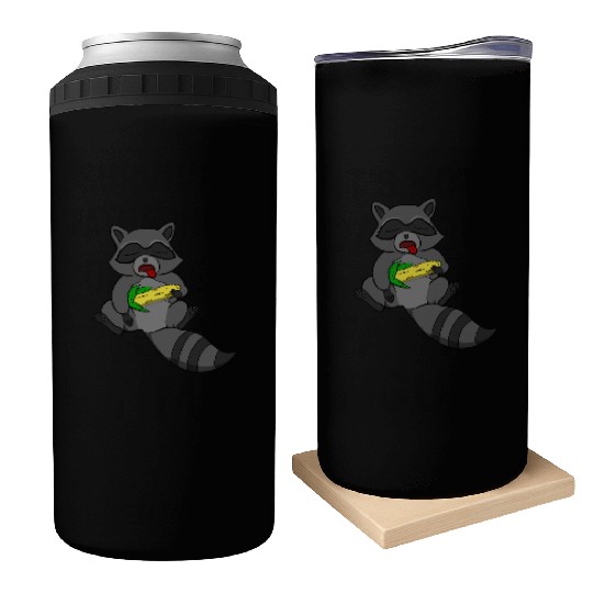 Sleeping Raccoon Can Coolers
