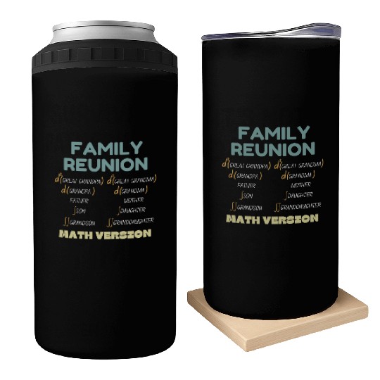 Family reunion funny math equation family members Can Coolers