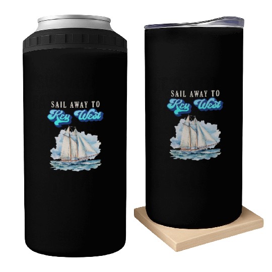 SAIL AWAY TO KEY-WEST Florida Keys Sunshine-State Can Coolers
