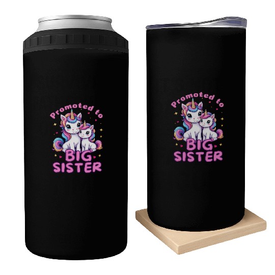 Promoted to Big Sister - Unicorn lover Can Coolers
